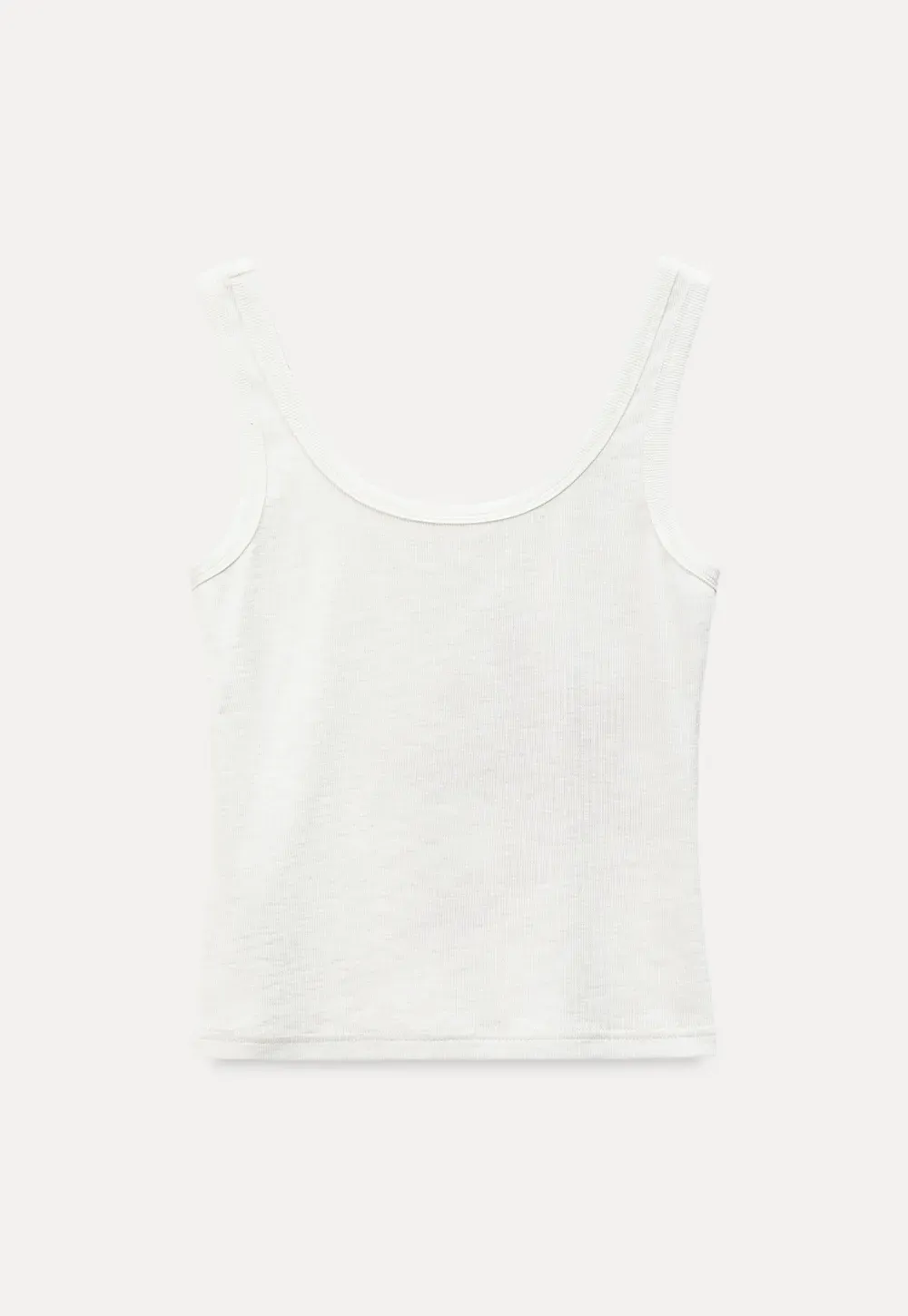 White tank top with starfish print design