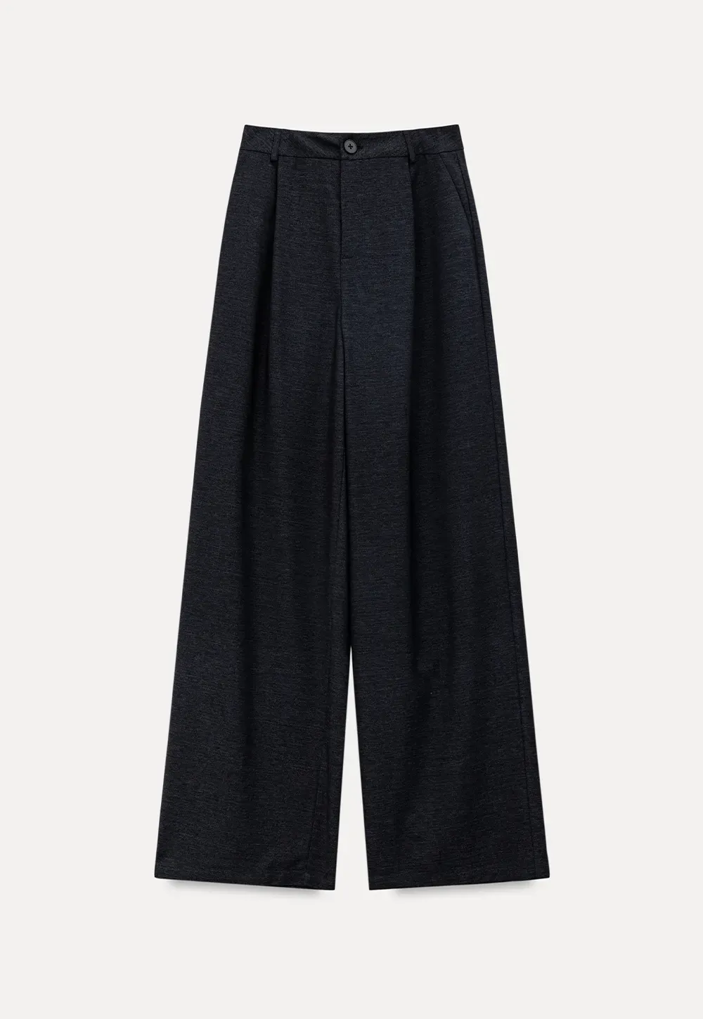 Cropped Sleeveless Top With Open Back Detail And High Waist Wide Leg Pants