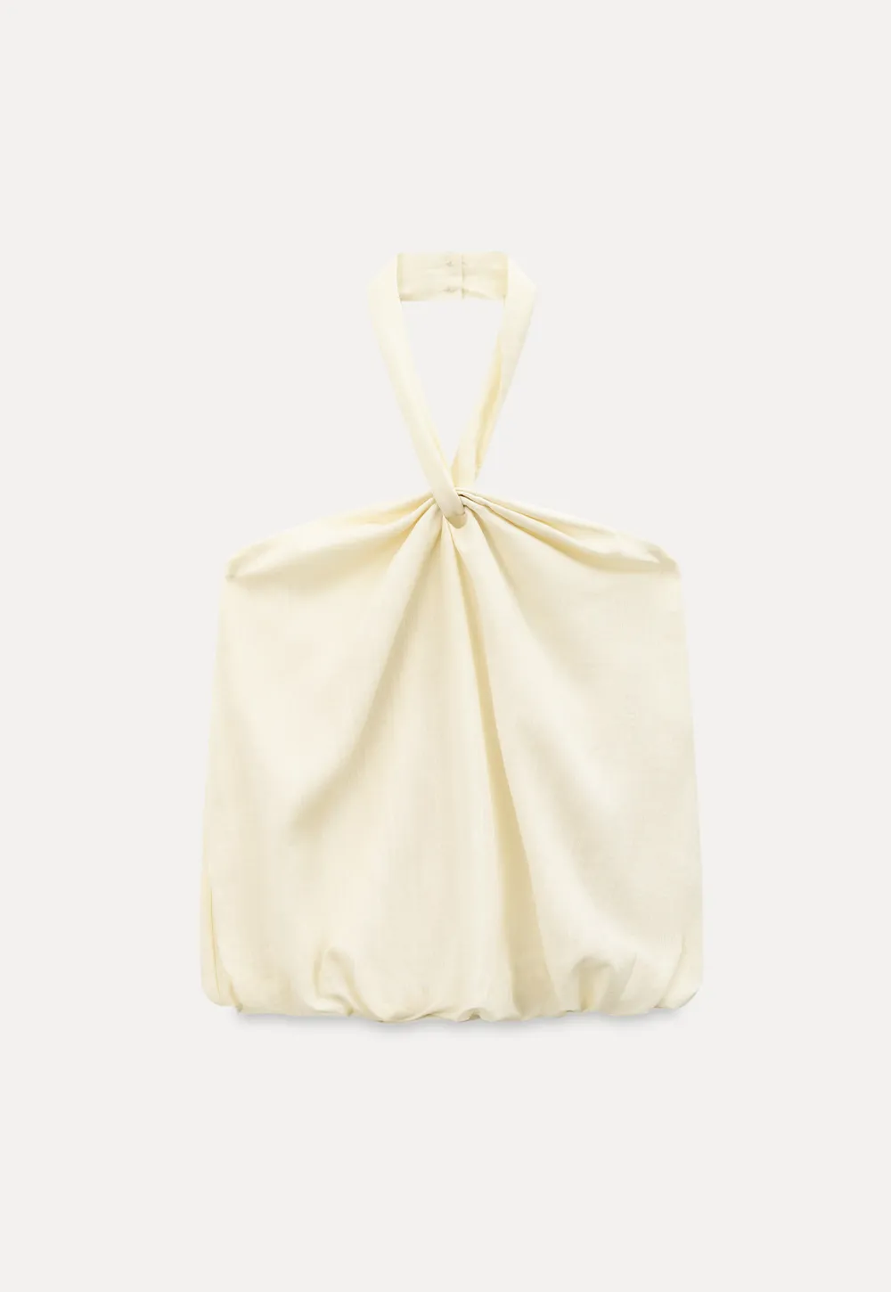 Halter neck top with layered ruffled skirt