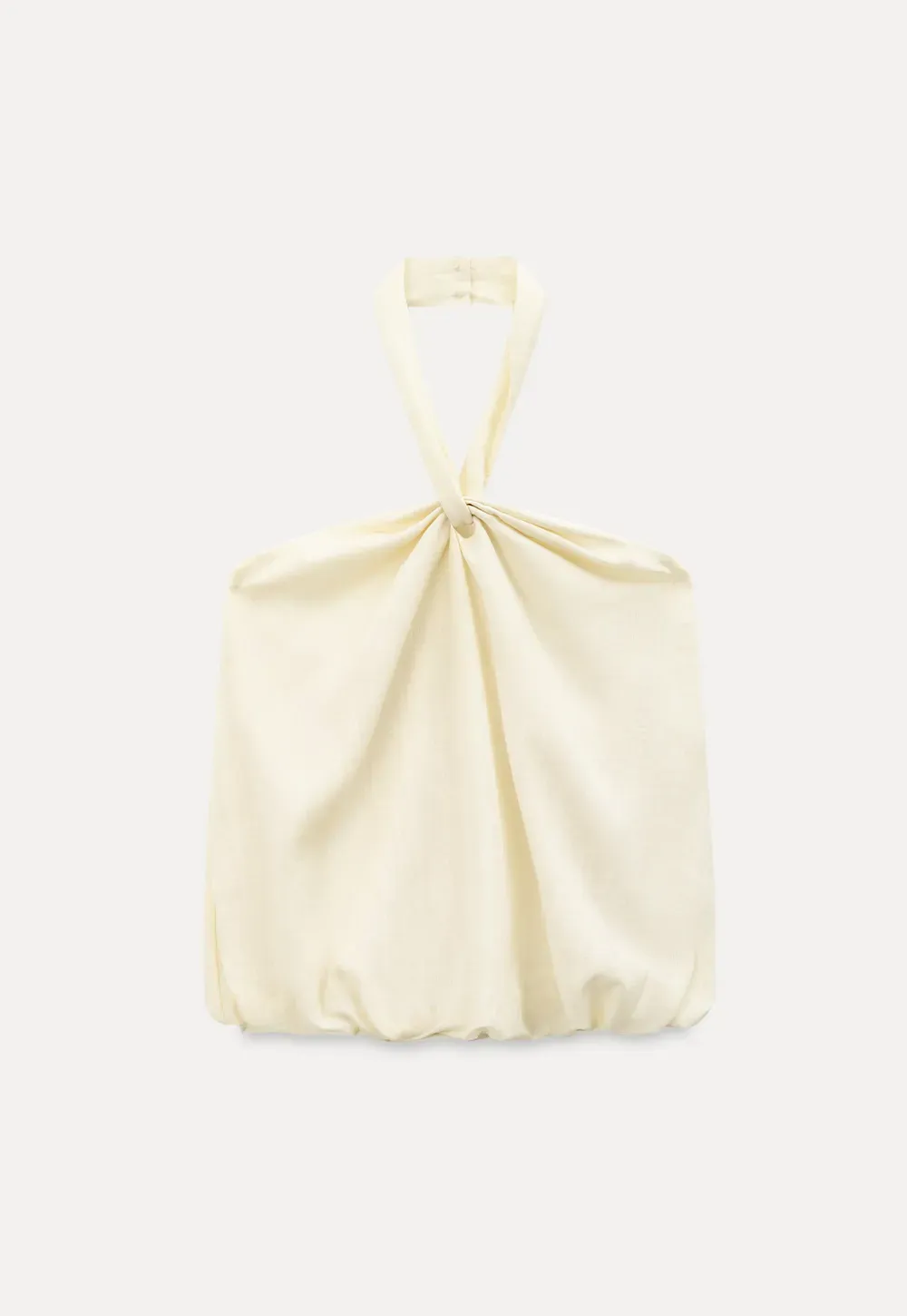 Halter neck top with layered ruffled skirt