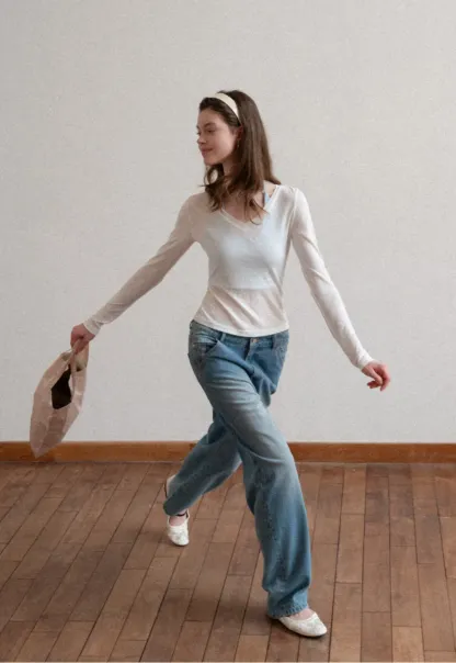 Crop tank top with halter neckline and thin straps