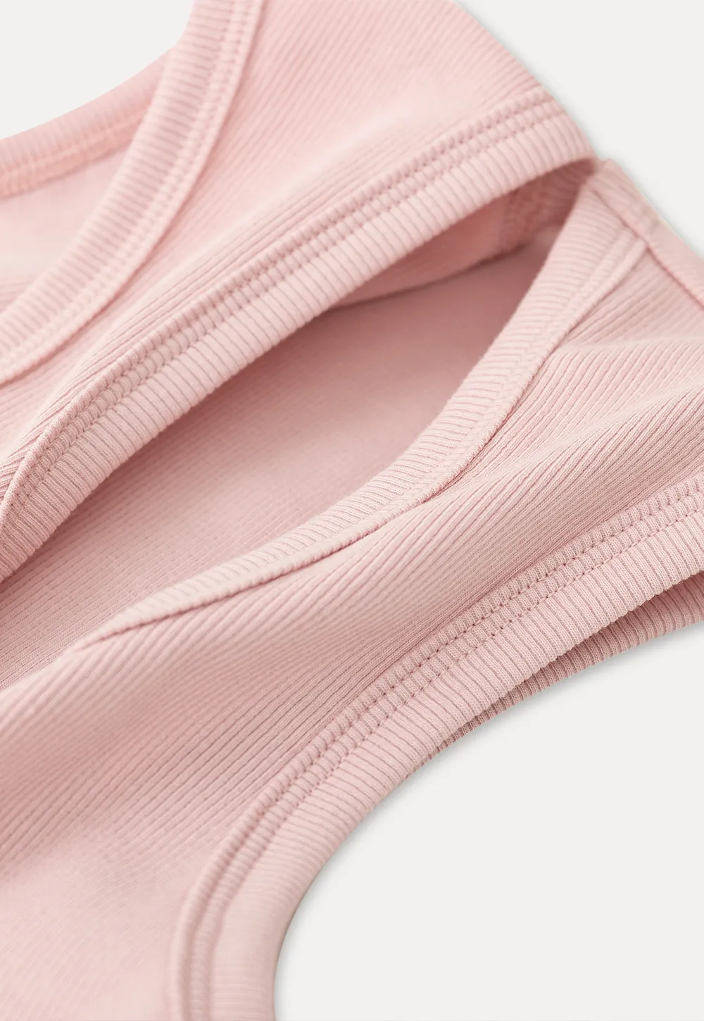 Square Neck Ribbed Knit Tank Top