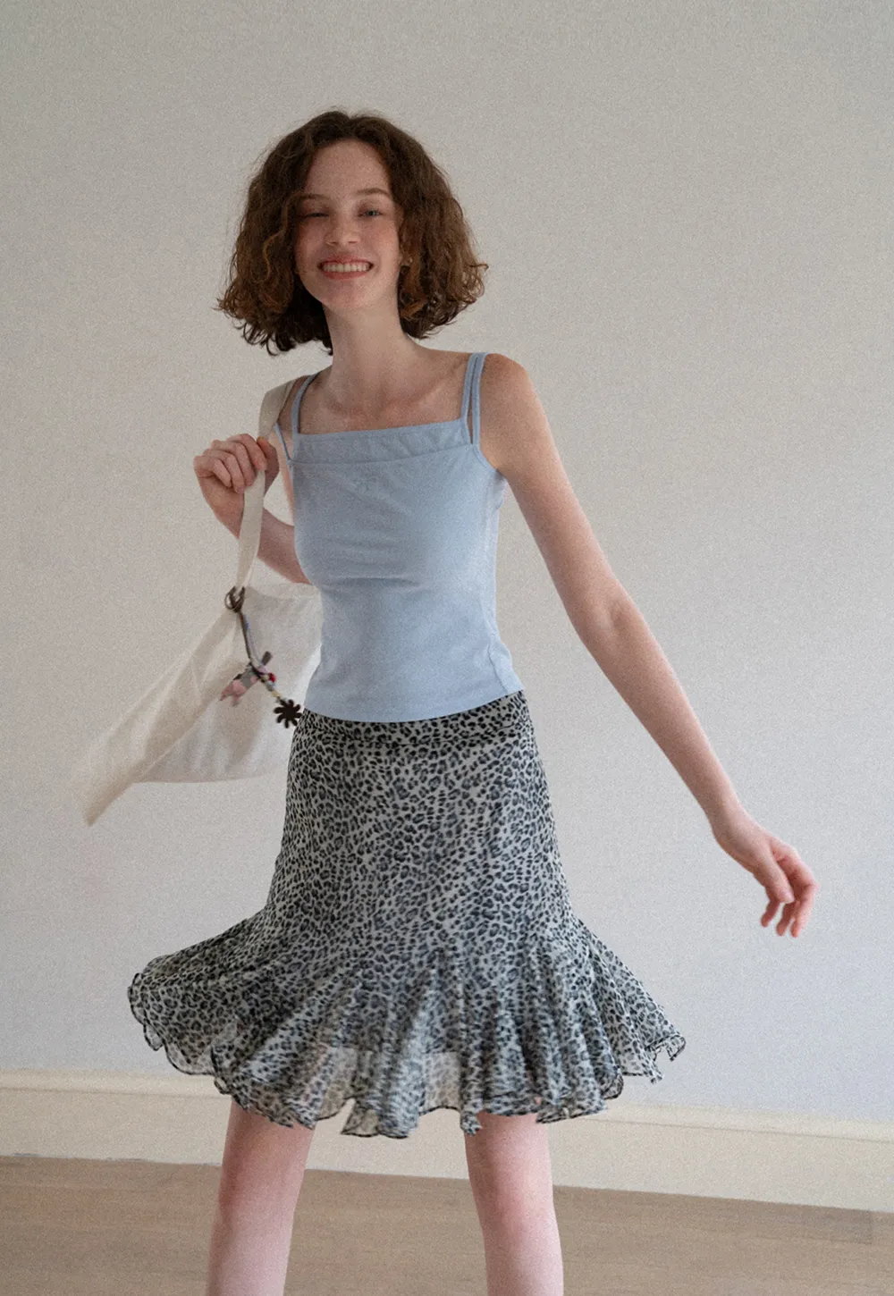 Square Neck Thin Strap Tank Top