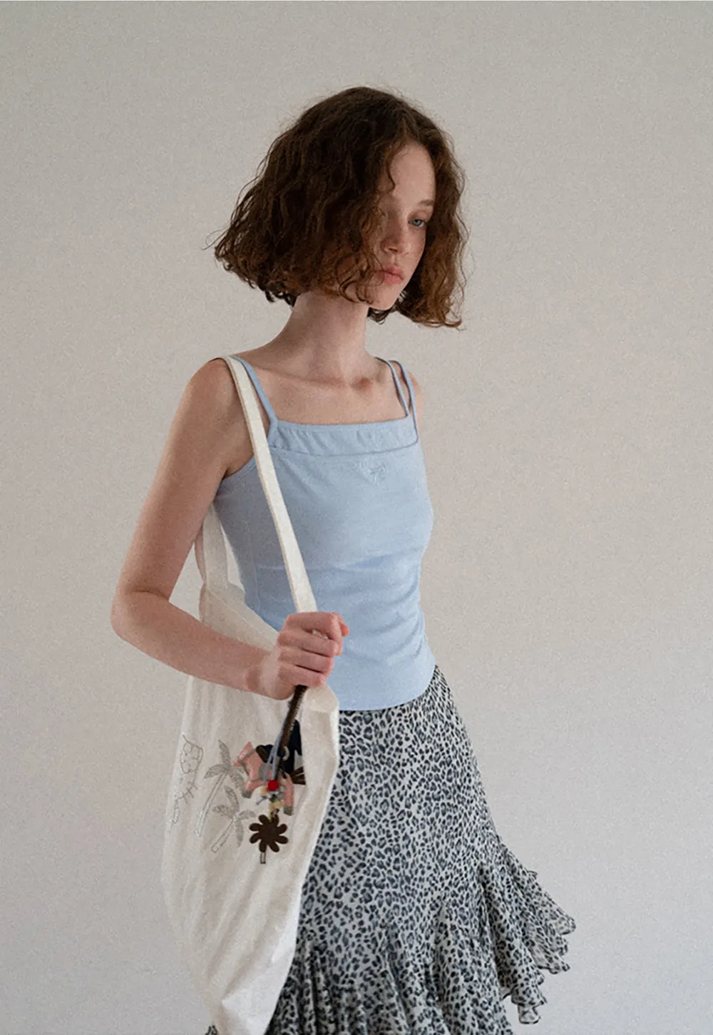 Square Neck Thin Strap Tank Top