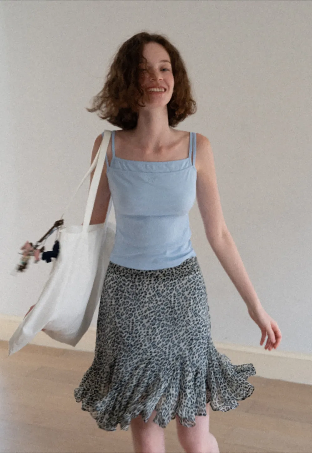 Square Neck Thin Strap Tank Top