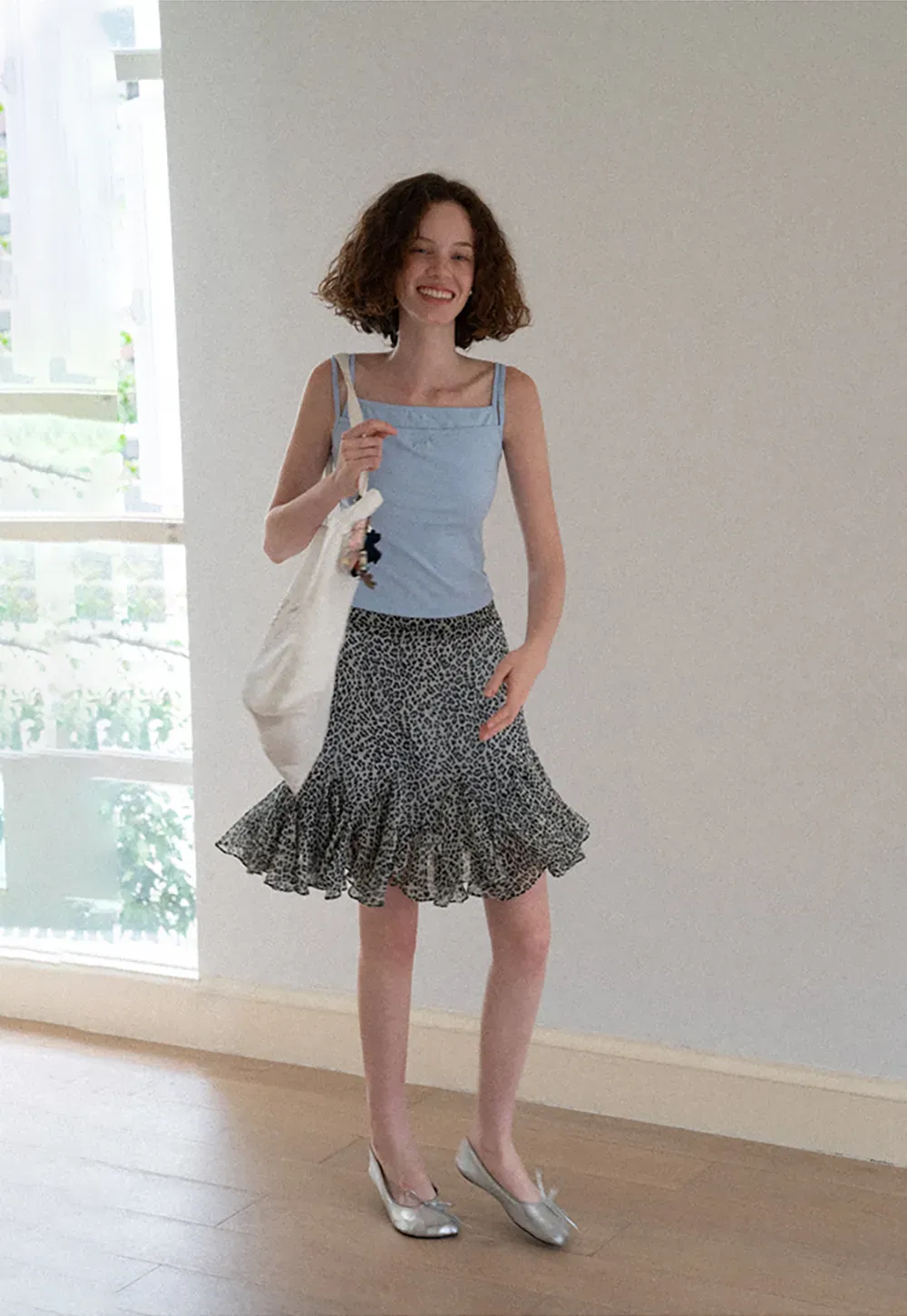 Square Neck Thin Strap Tank Top