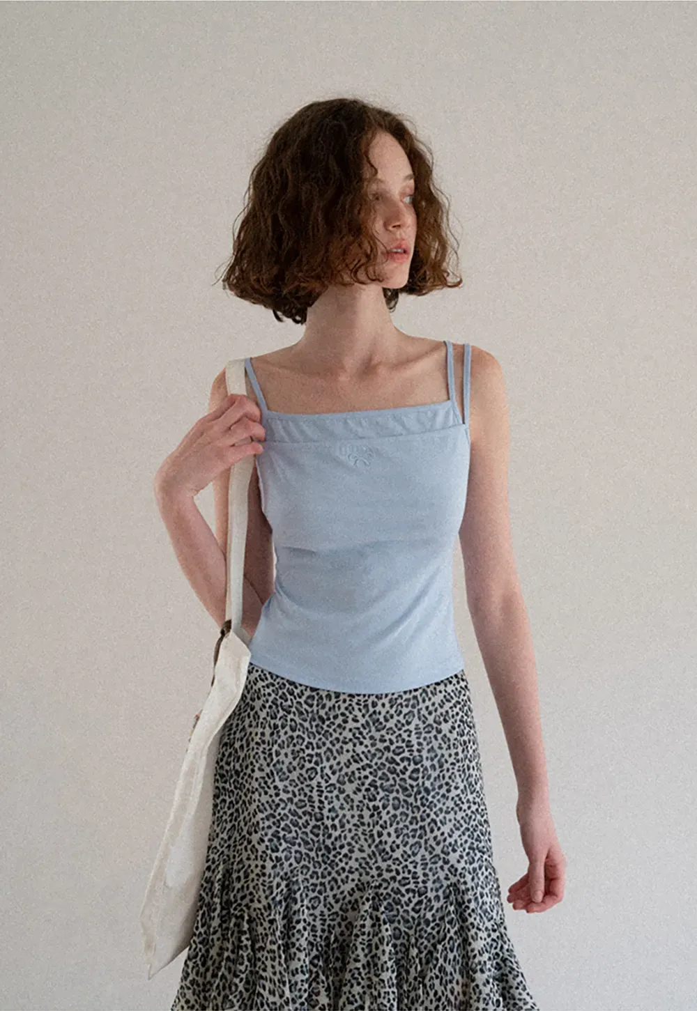 Square Neck Thin Strap Tank Top