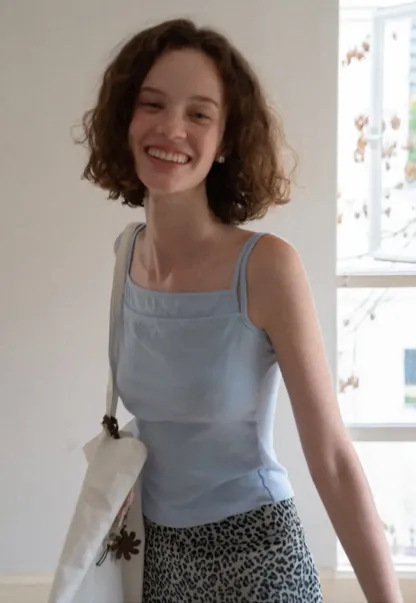 Square Neck Thin Strap Tank Top