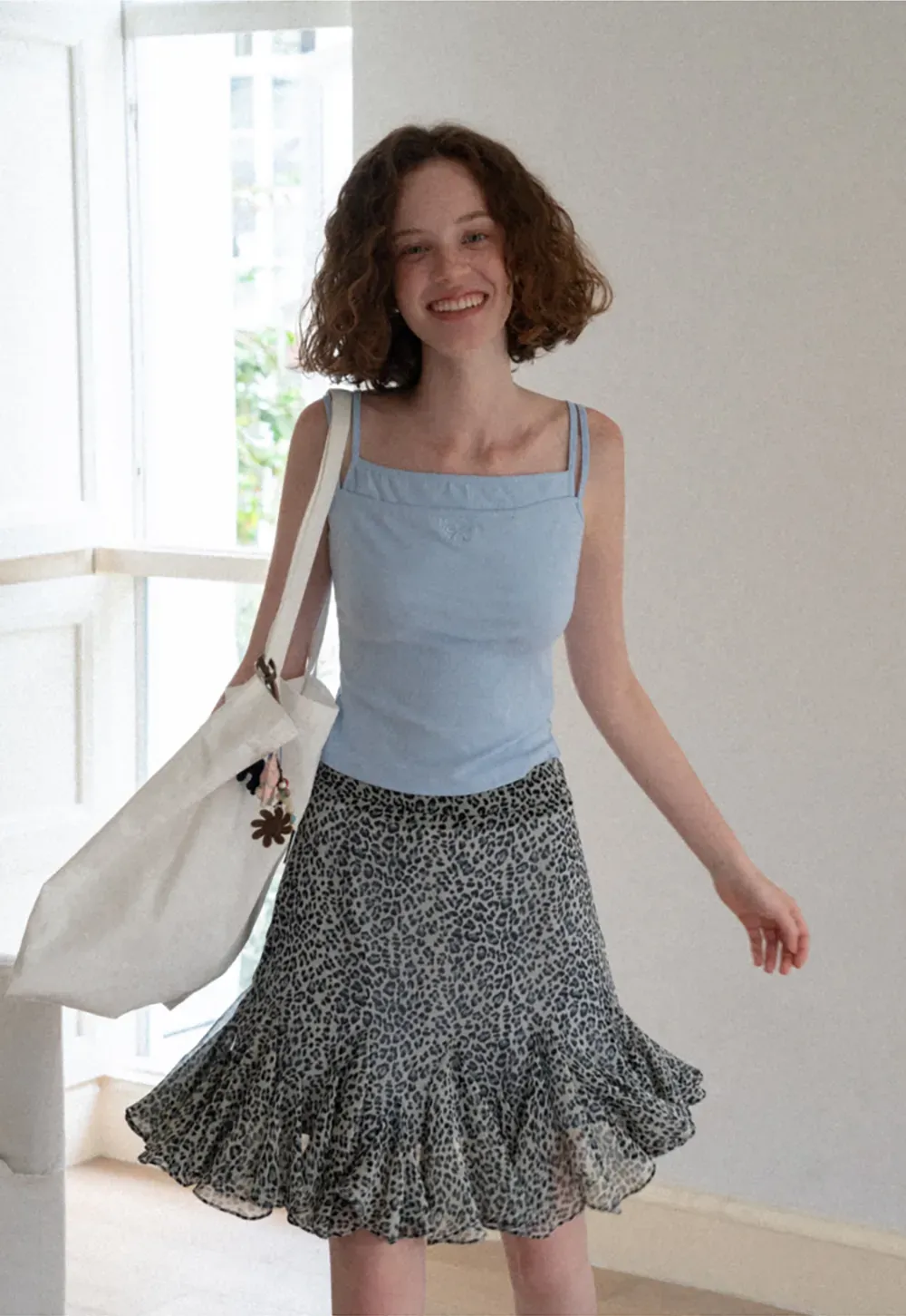 Square Neck Thin Strap Tank Top