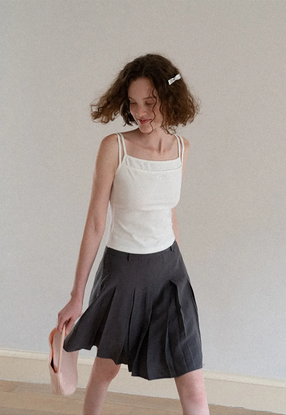 Square Neck Thin Strap Tank Top