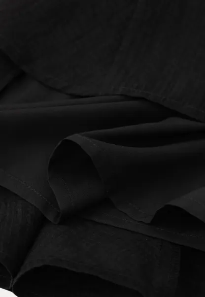 Choker Neckline Pleated Sleeveless Top