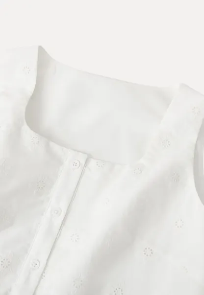 Scalloped Hem Sleeveless Top and Skirt Set