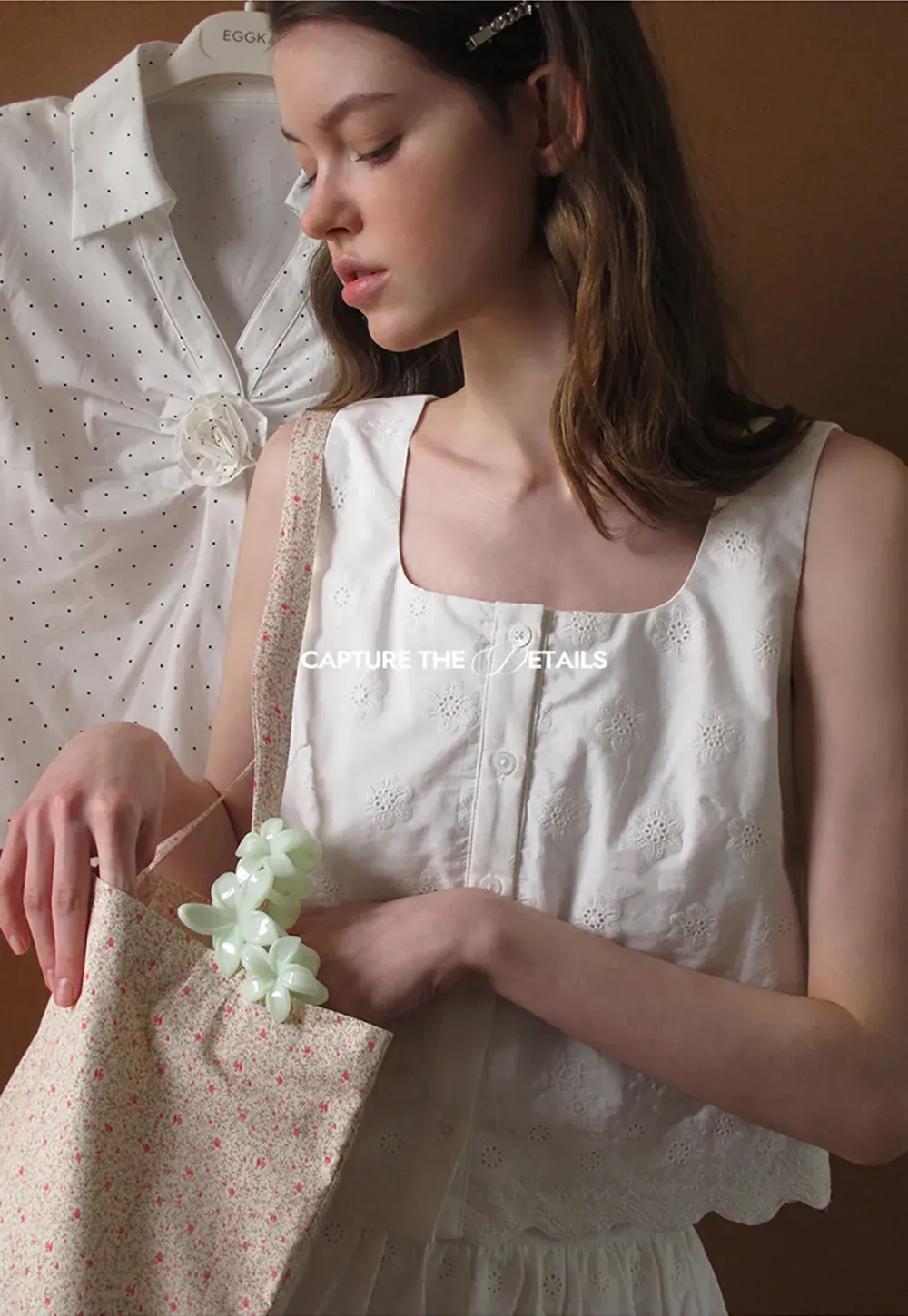 Scalloped Hem Sleeveless Top and Skirt Set