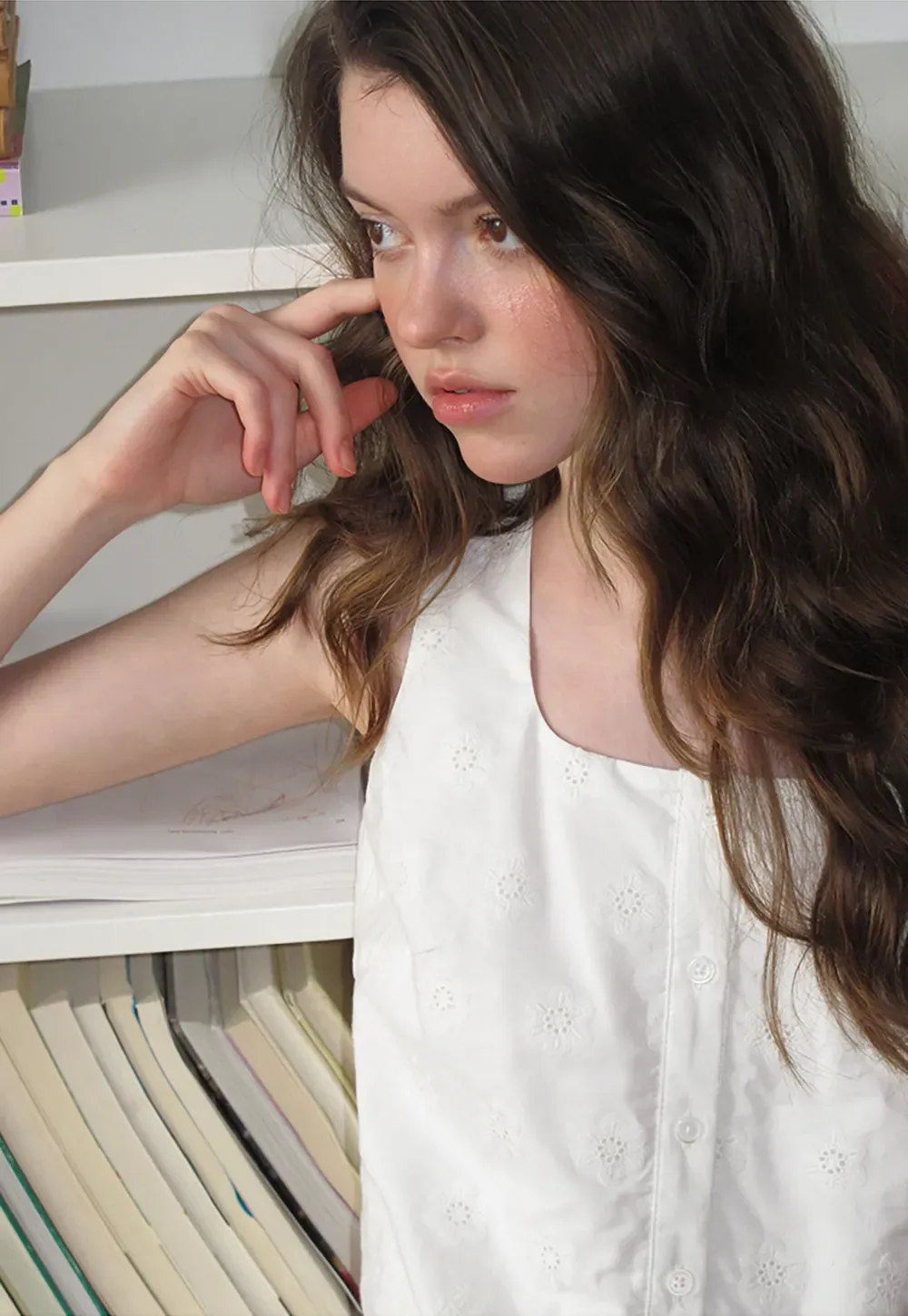 Scalloped Hem Sleeveless Top and Skirt Set