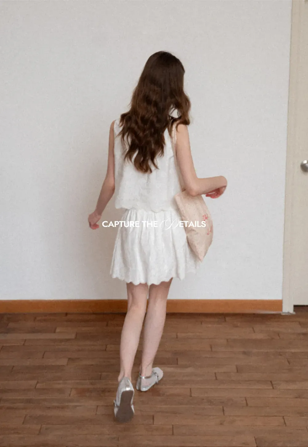 Scalloped Hem Sleeveless Top and Skirt Set