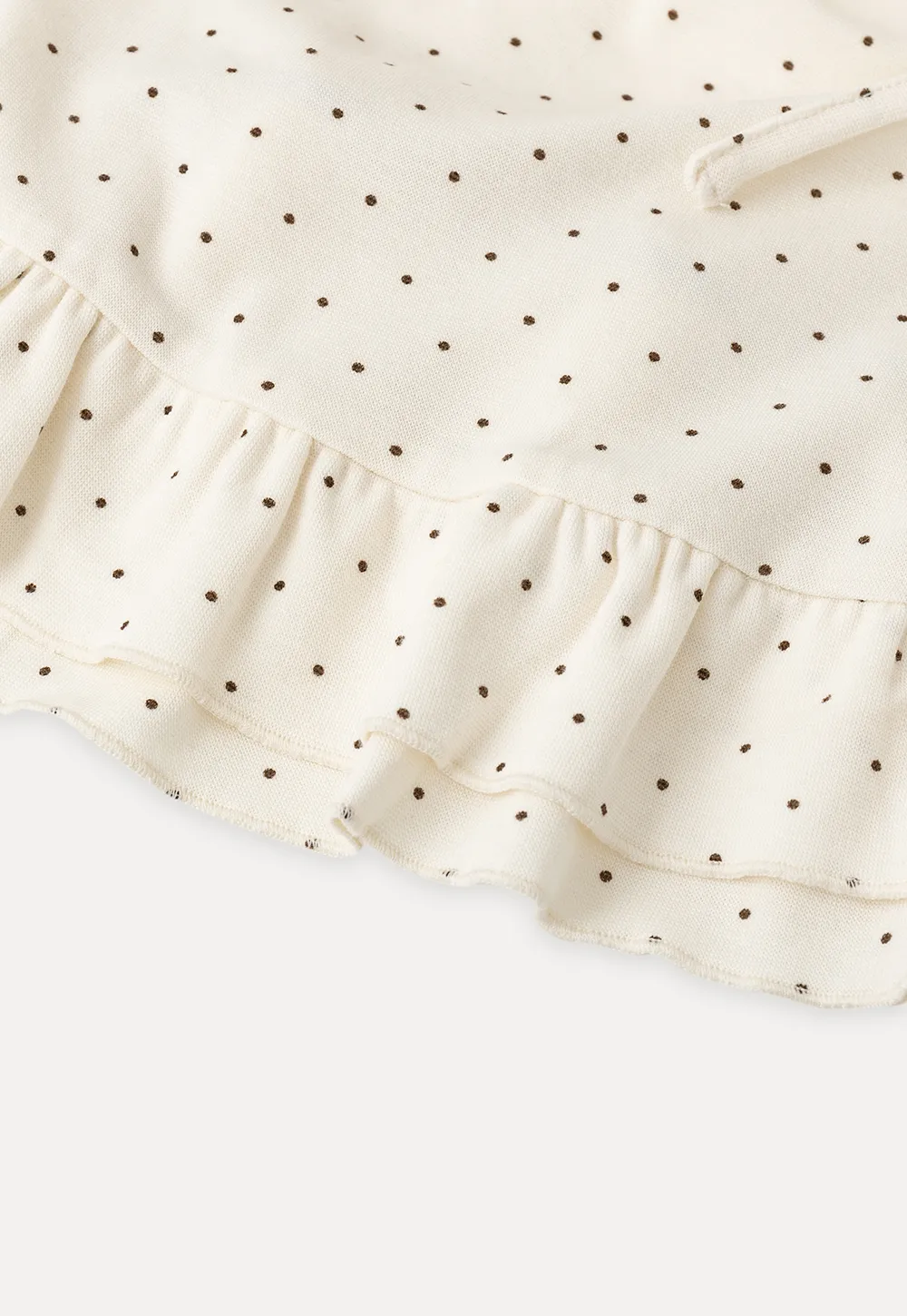 Polka Dot Drawstring Square Neck Tank Top