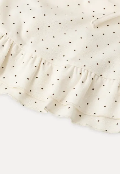 Polka Dot Drawstring Square Neck Tank Top