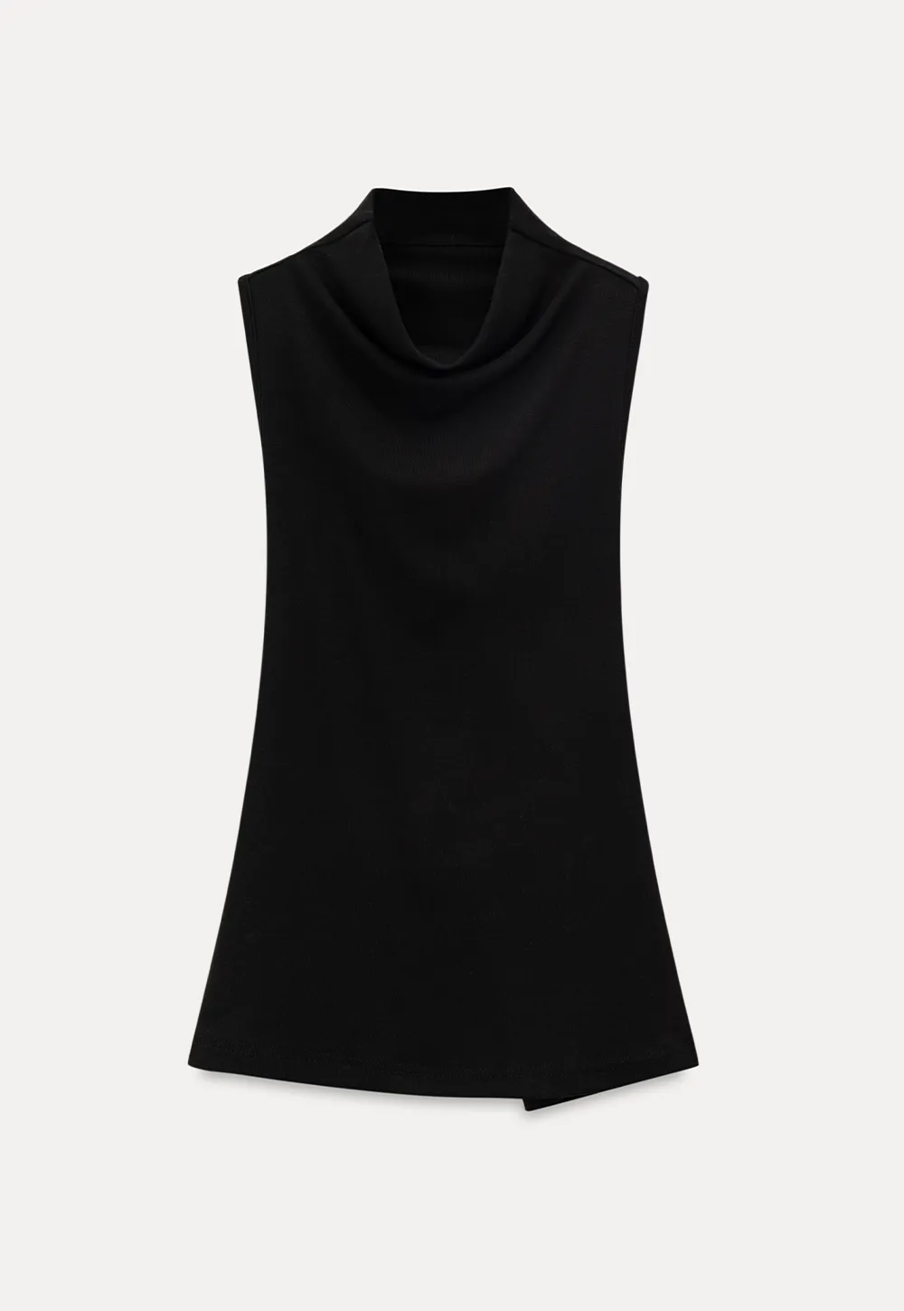 Back Cross Strap High Neck Sleeveless Top