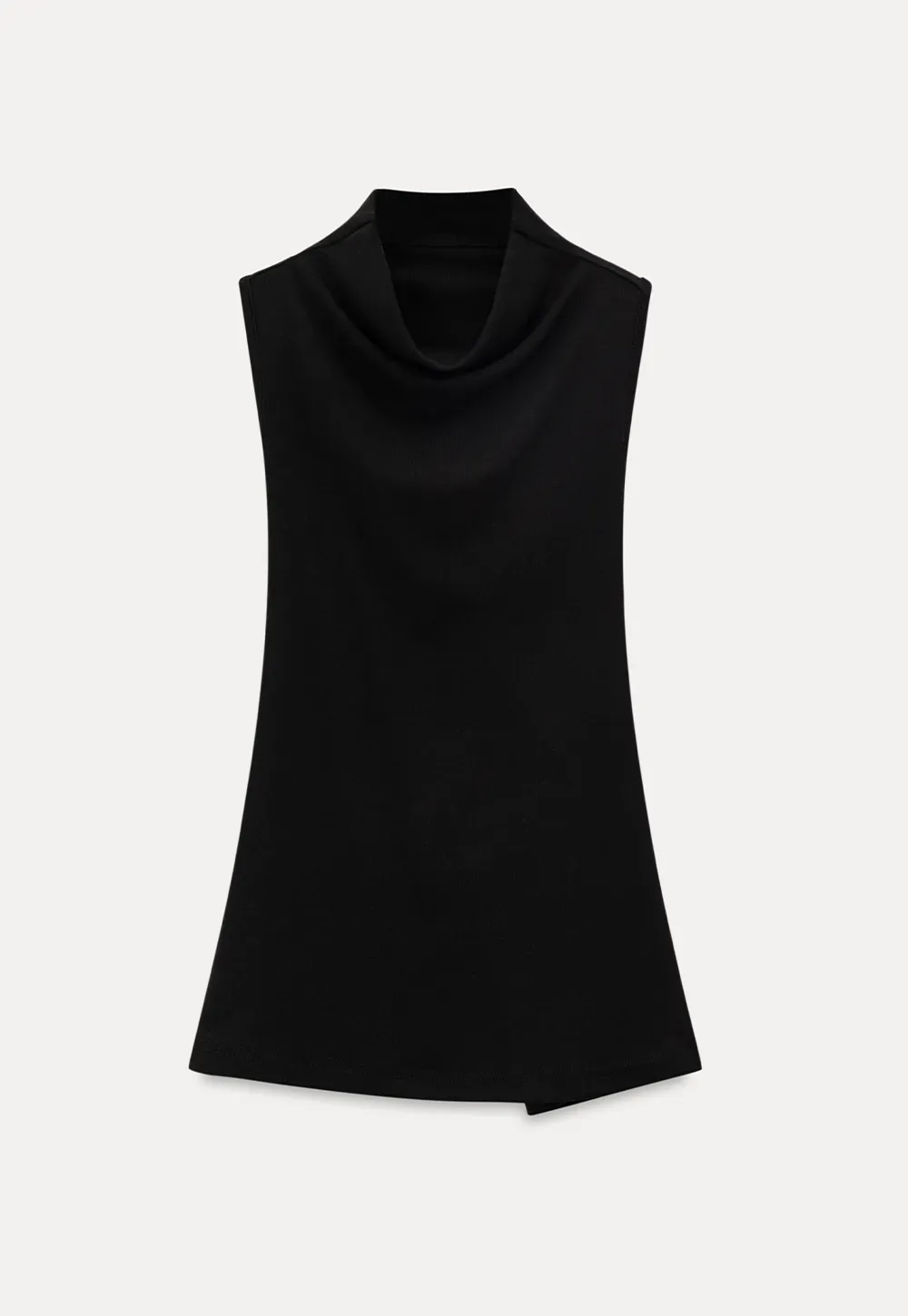 Back Cross Strap High Neck Sleeveless Top