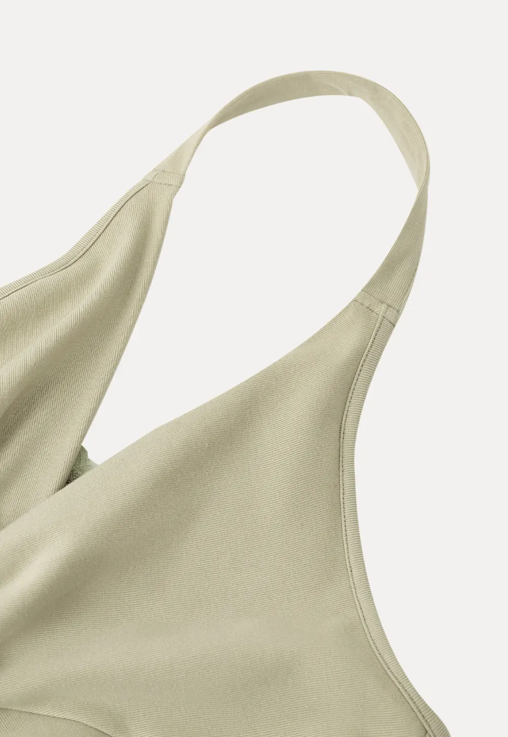 Twist Front Halter Neck Tank Top