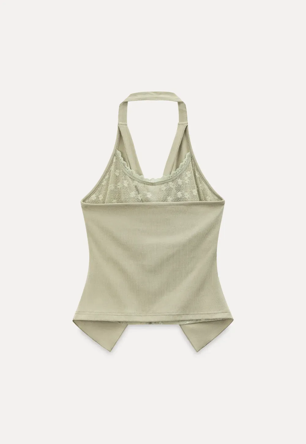 Twist Front Halter Neck Tank Top