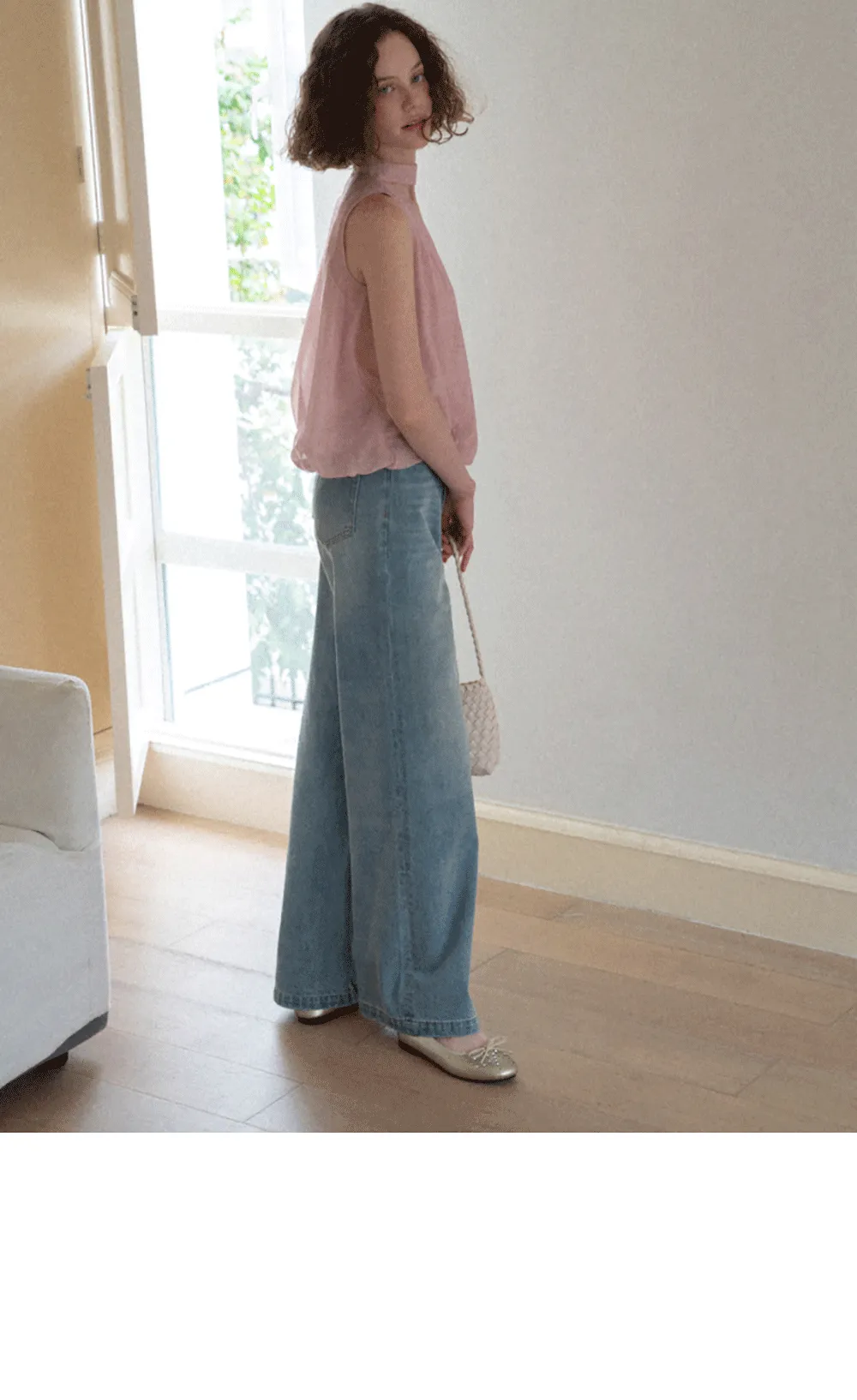 Wrap Neck Draped Sleeveless Top