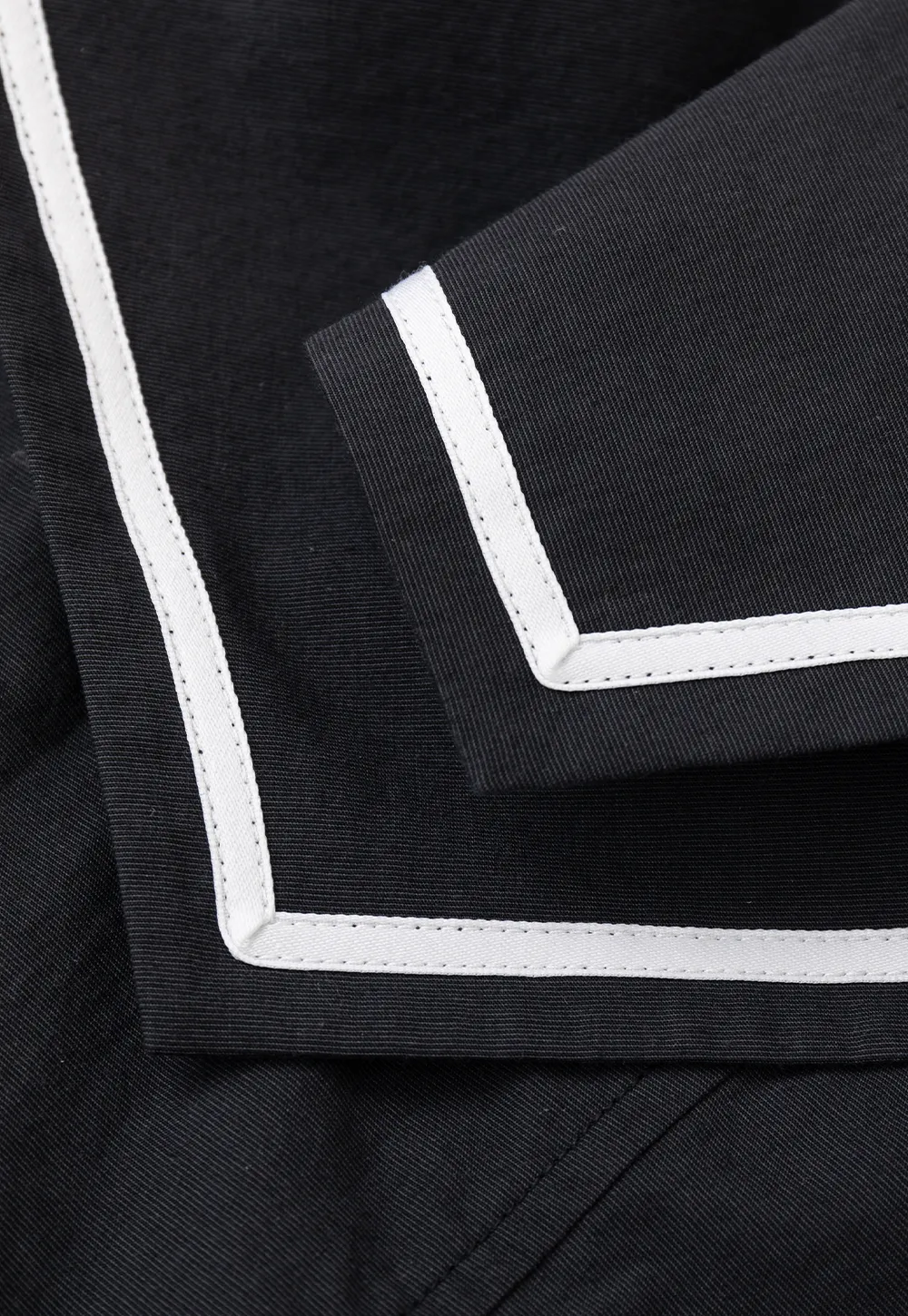 Sailor Collar Drawstring Front Sleeveless Top