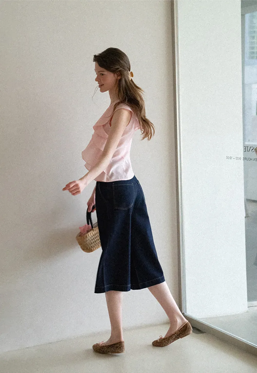 Asymmetrical Ruffled One Shoulder Tank Top