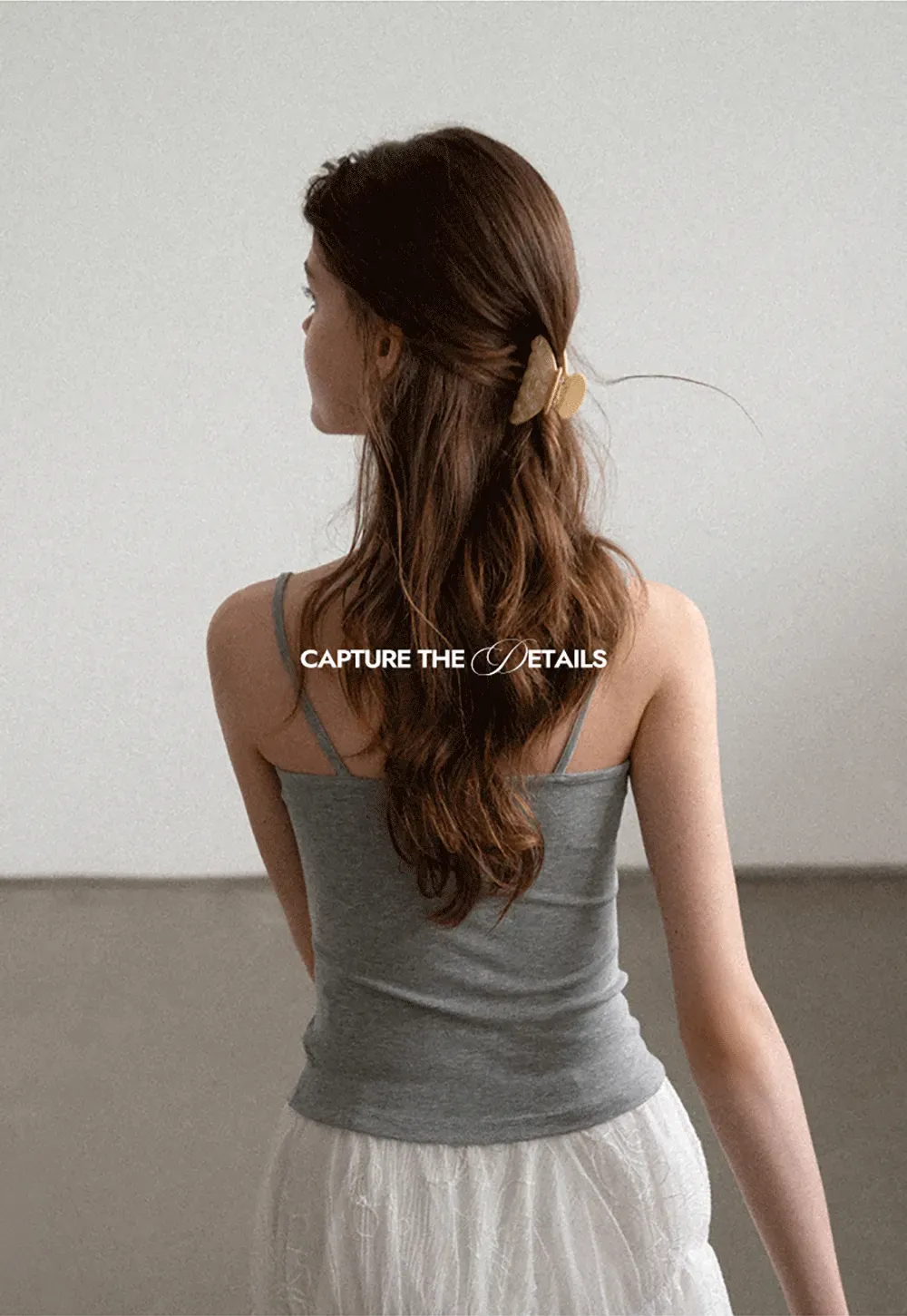 Contrast Trim Halter Neck Tank Top