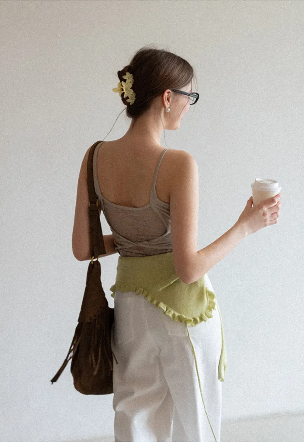 Lace Back Tank Top with Thin Straps