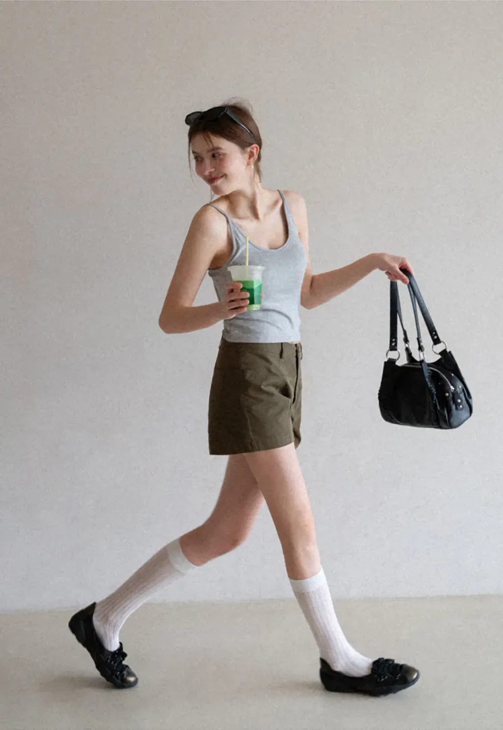 Lace Back Tank Top with Thin Straps