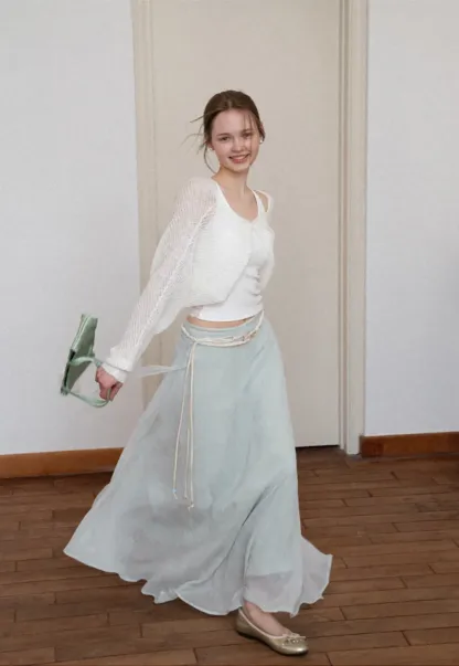 Lace Back Tank Top with Thin Straps