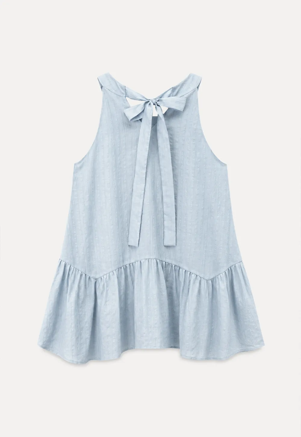 Ruffled Hem Sleeveless Top