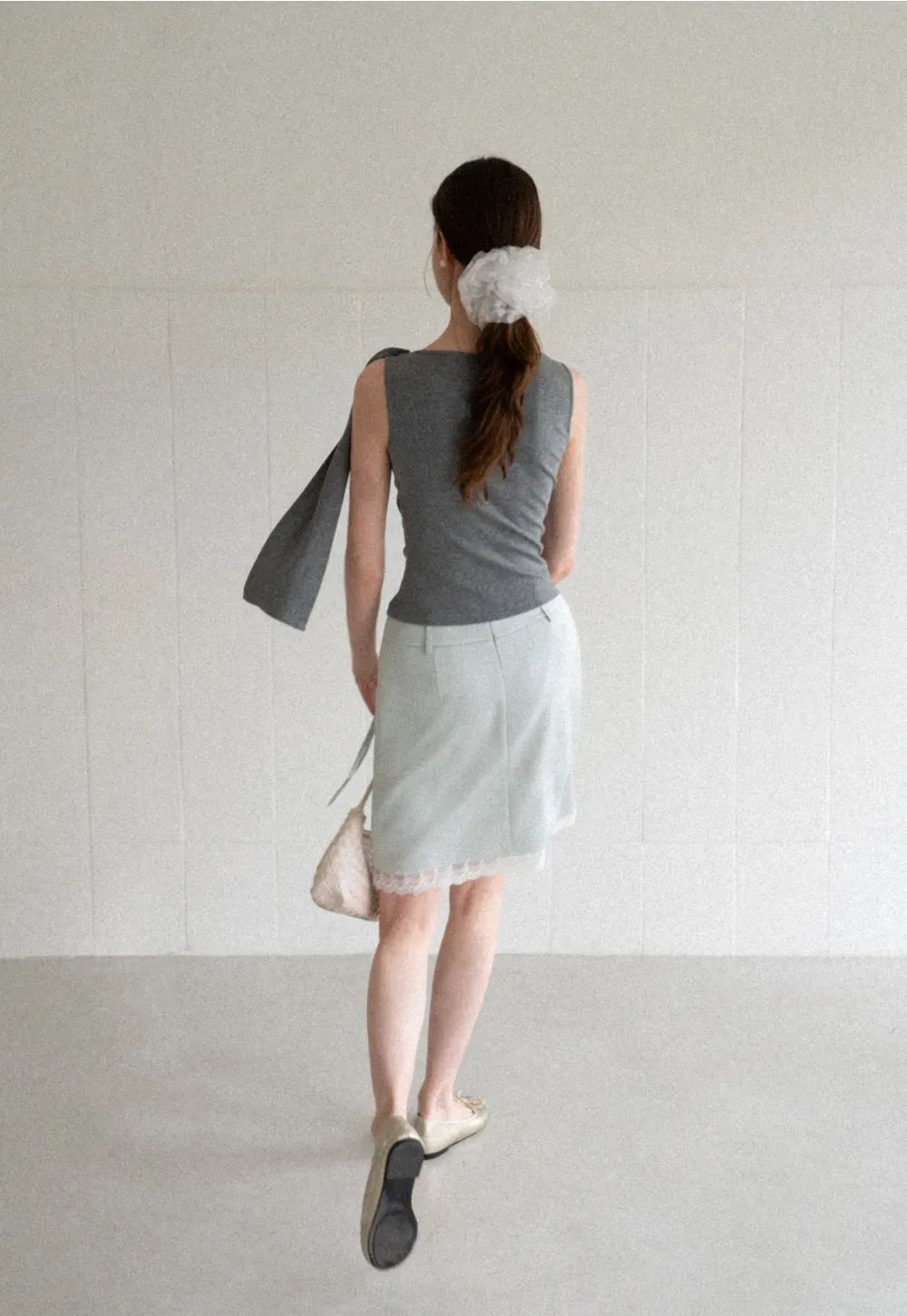 Asymmetrical Drape Sleeveless Top