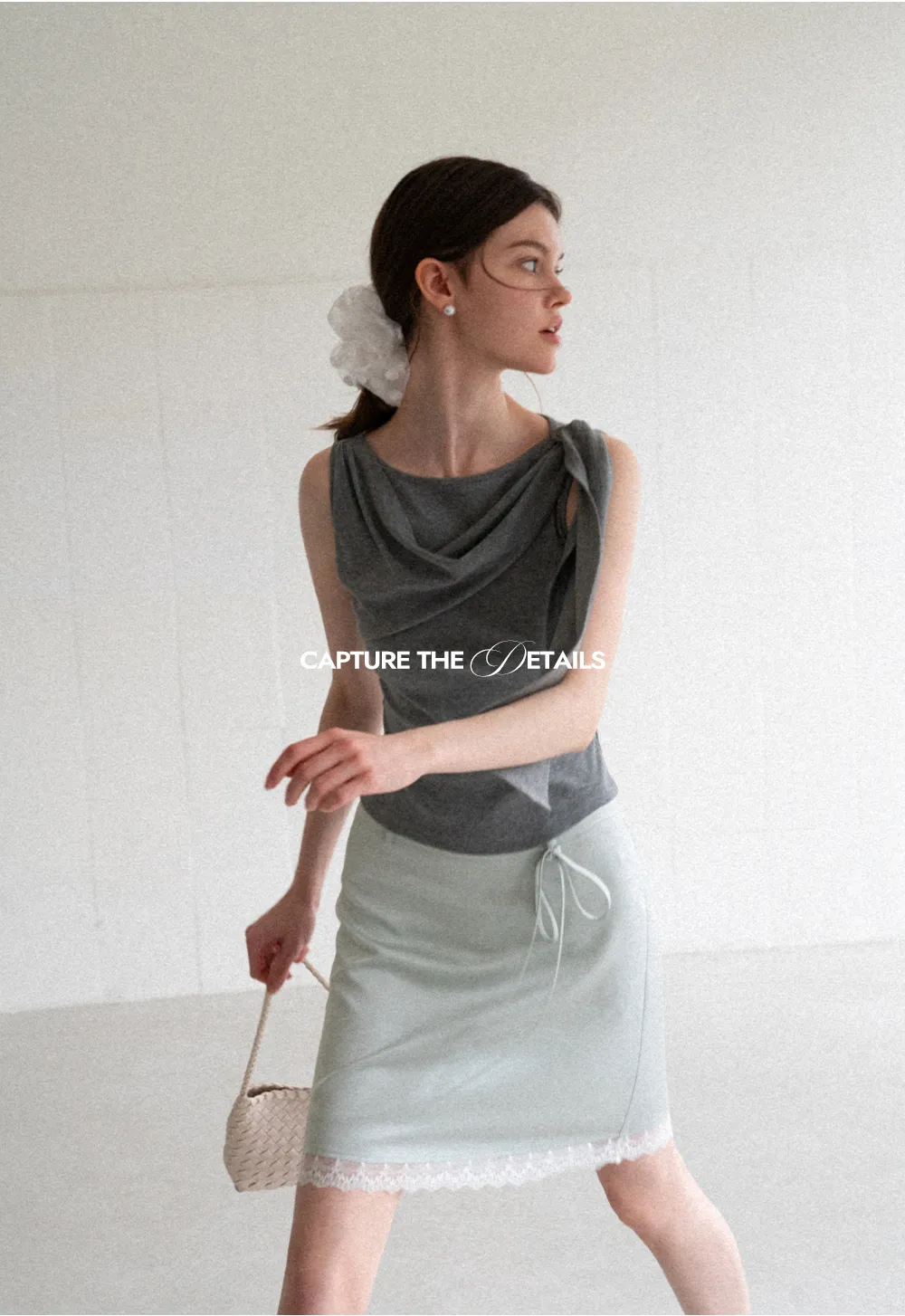Asymmetrical Drape Sleeveless Top