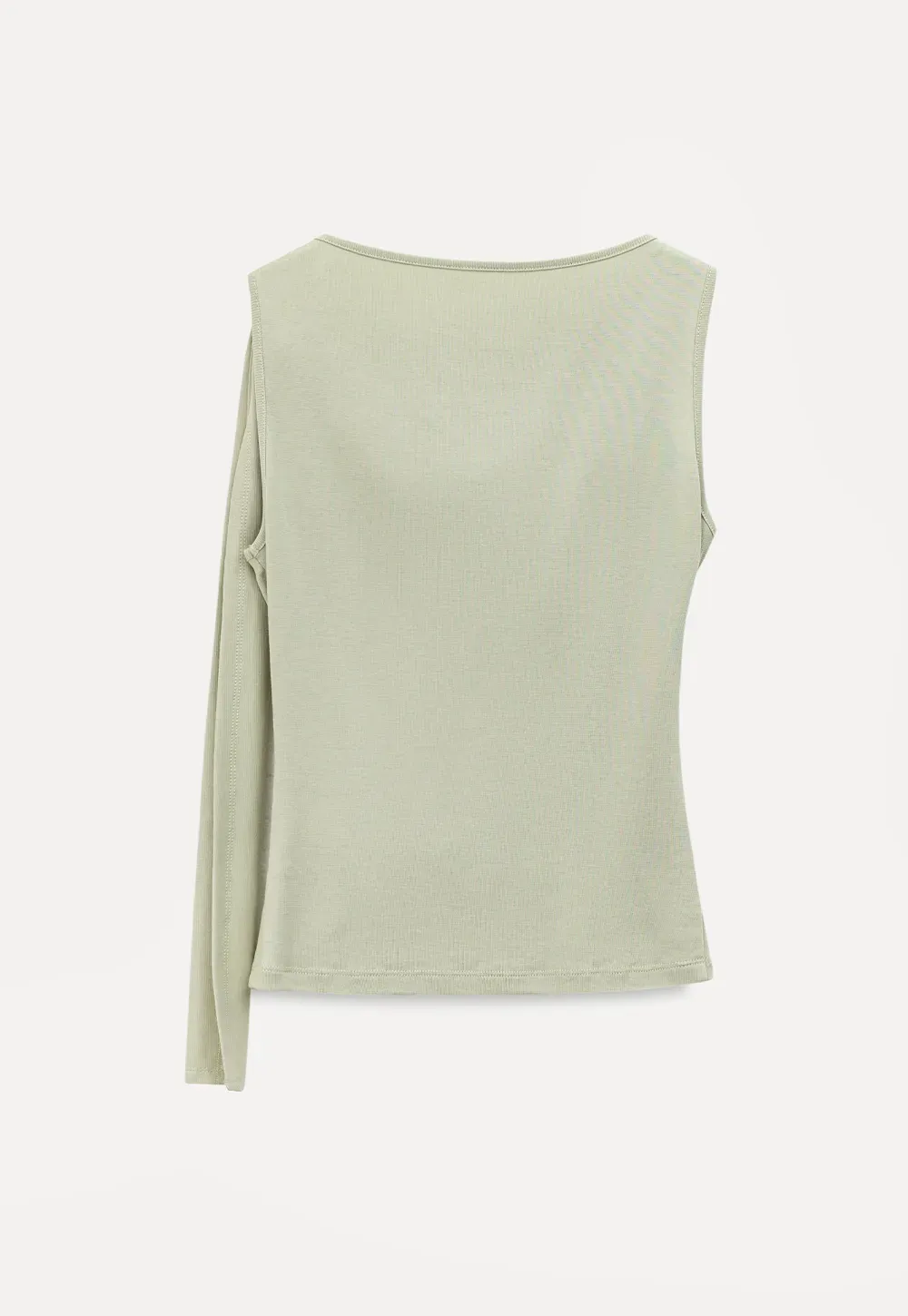 Asymmetrical Drape Sleeveless Top