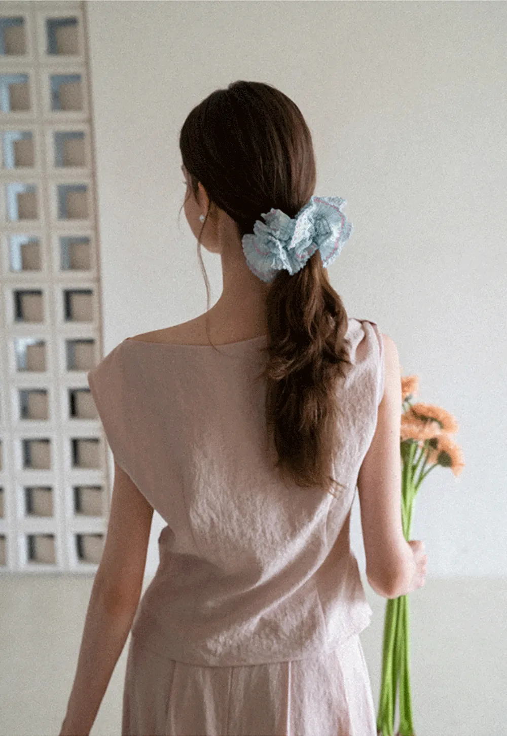 Square Neck Sleeveless Top With Pleated Midi Skirt Set
