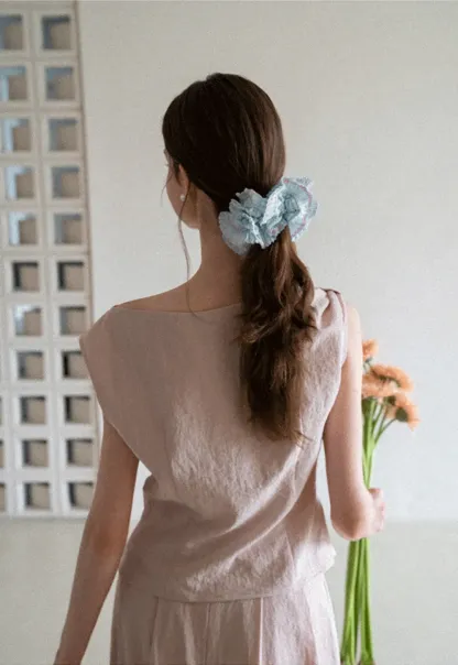 Square Neck Sleeveless Top With Pleated Midi Skirt Set
