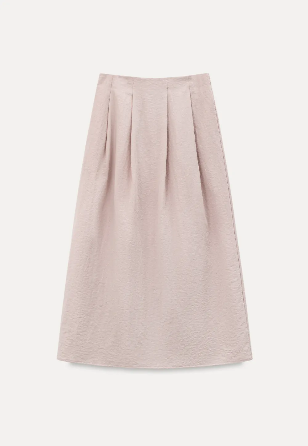 Square Neck Sleeveless Top With Pleated Midi Skirt Set
