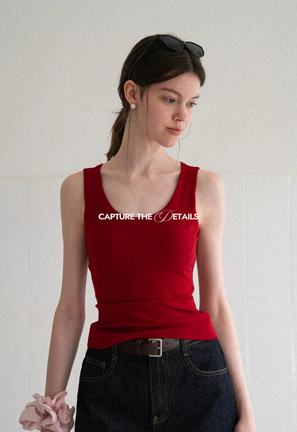 Cross Back Twist Detail Sleeveless Top