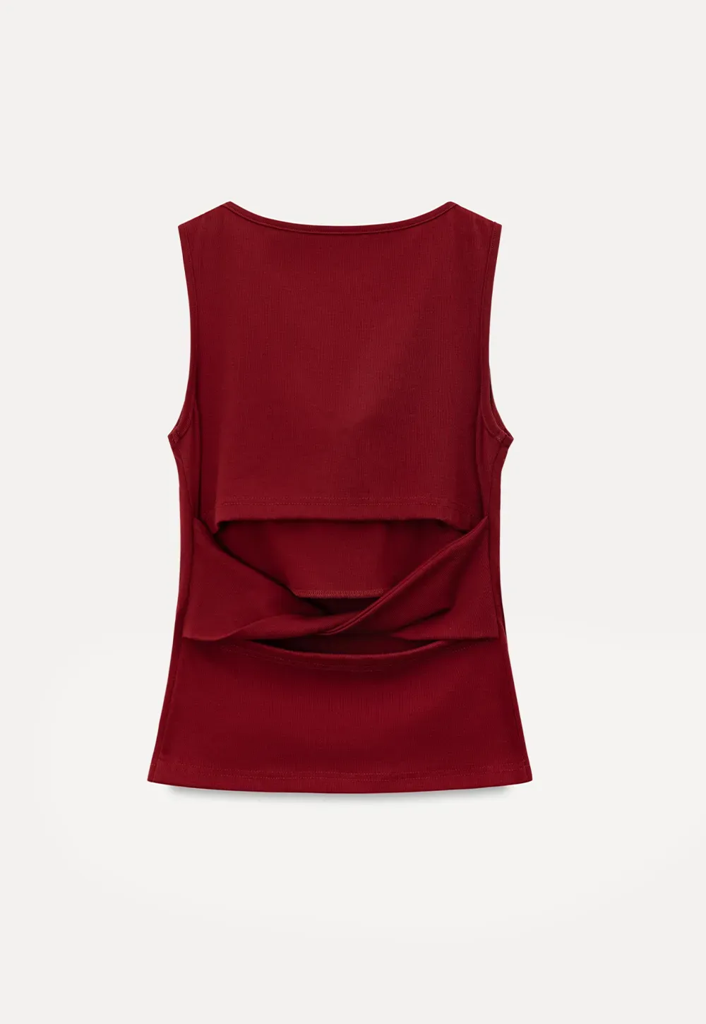 Cross Back Twist Detail Sleeveless Top
