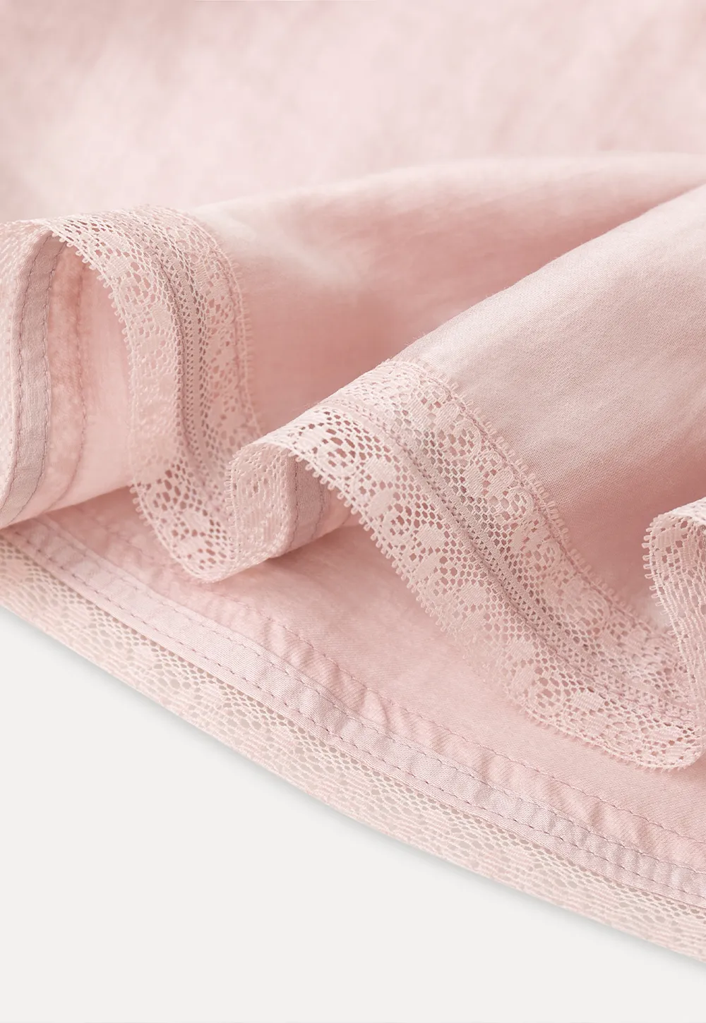 Sheer Layered Top with Floral Applique and Lace Trim