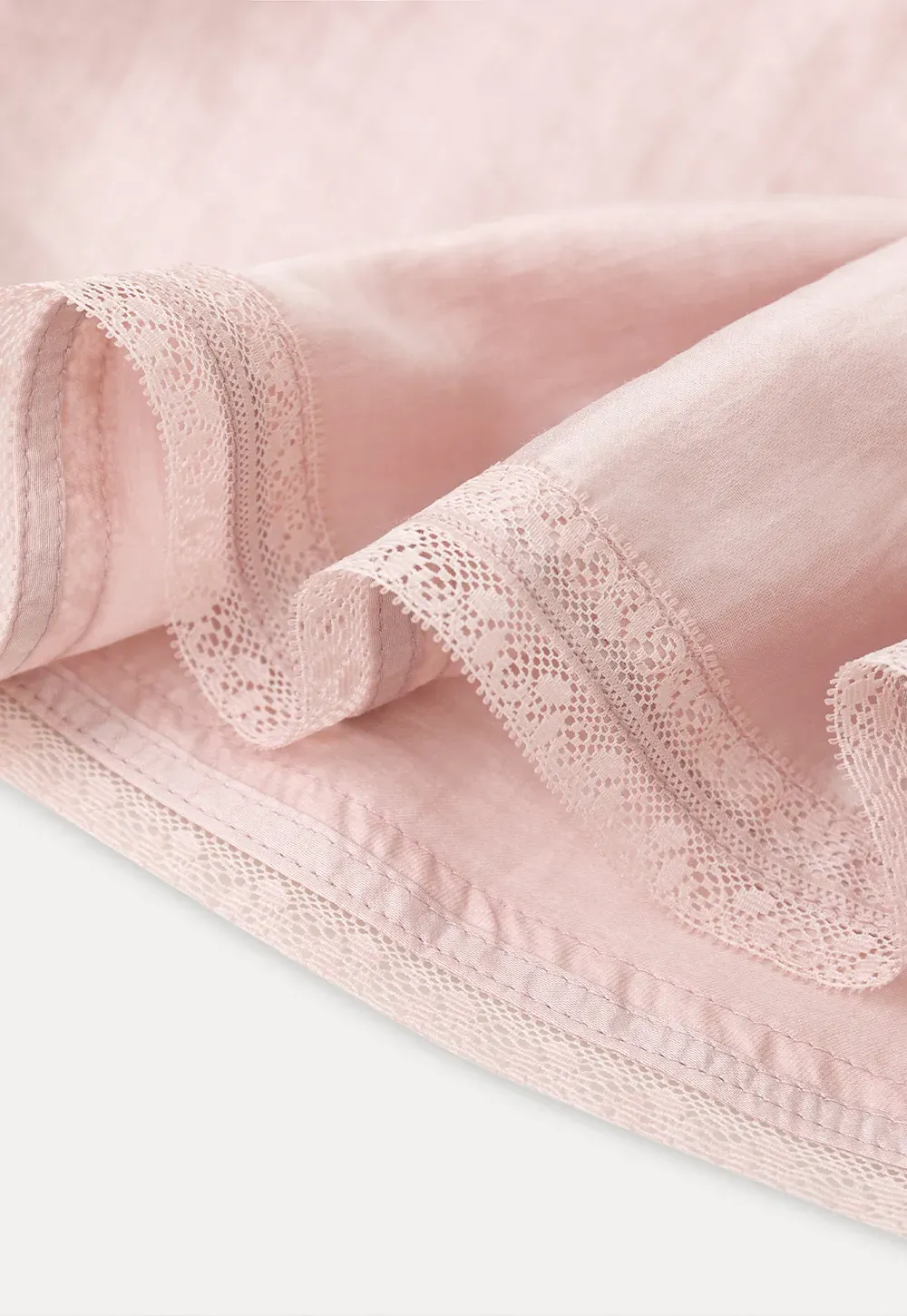 Sheer Layered Top with Floral Applique and Lace Trim