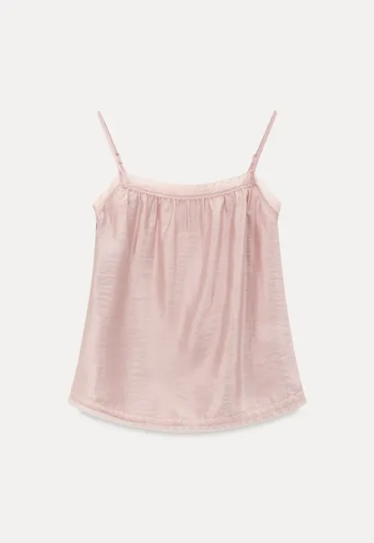 Sheer Layered Top with Floral Applique and Lace Trim