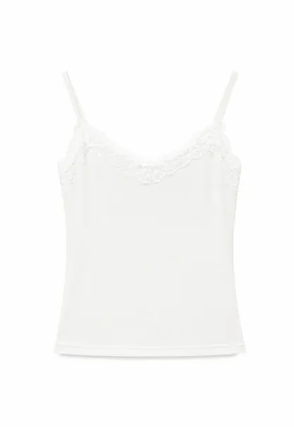 Lace Trim Halter Neck Tank Top