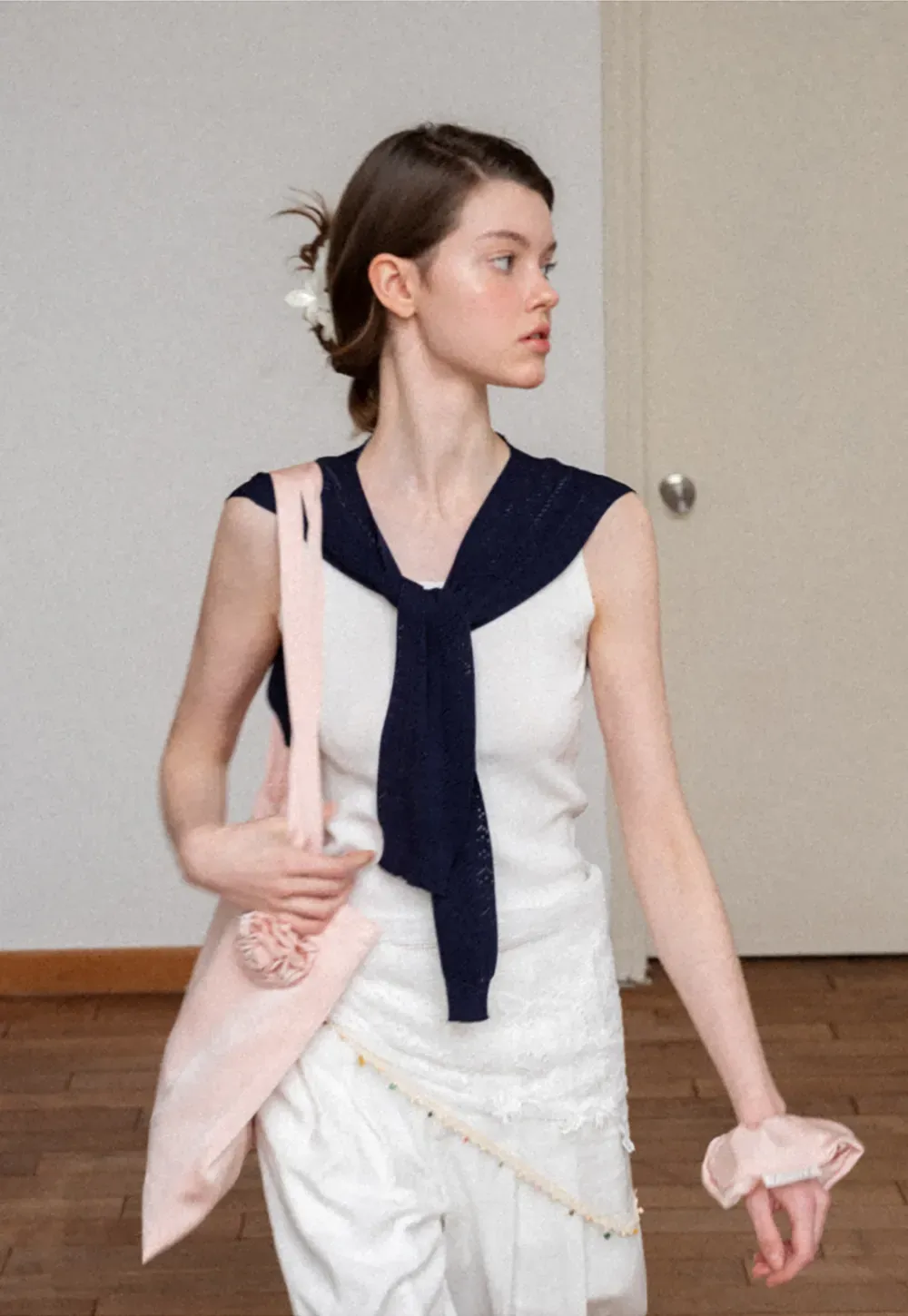 Horizontal Striped Ribbed Knit Tank Top