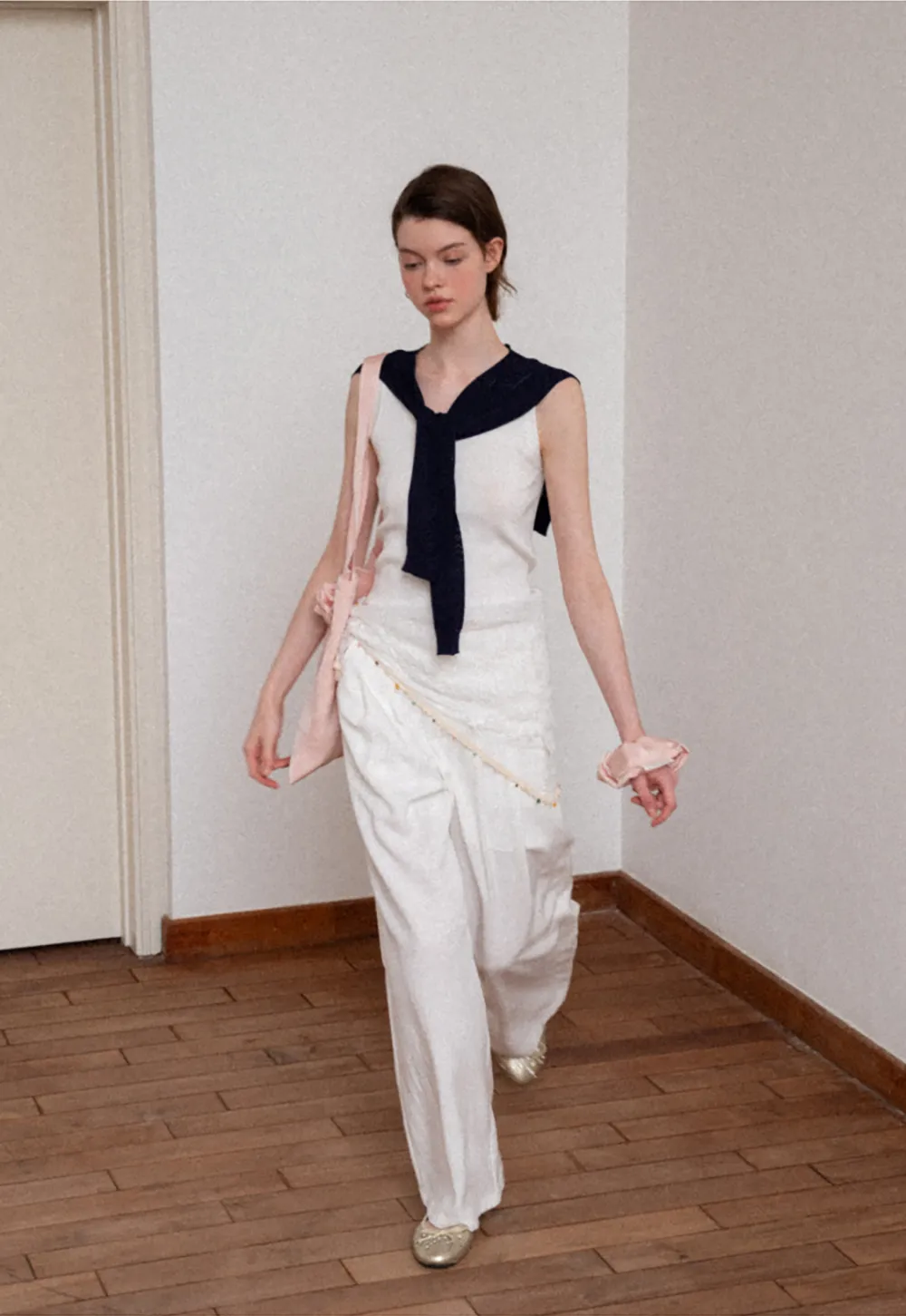 Horizontal Striped Ribbed Knit Tank Top