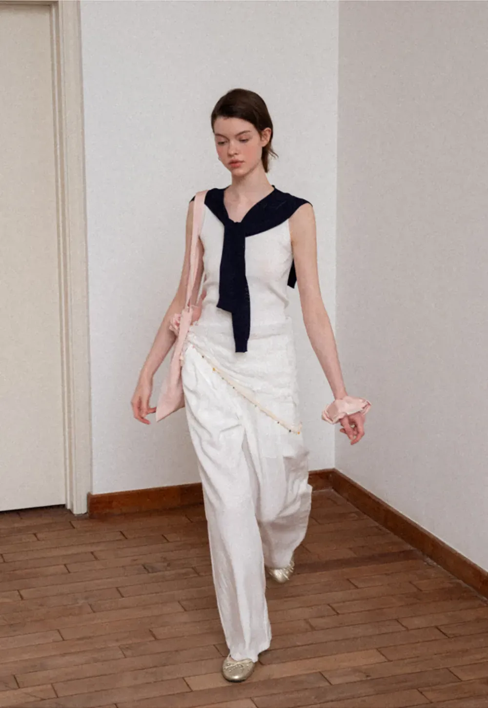 Horizontal Striped Ribbed Knit Tank Top