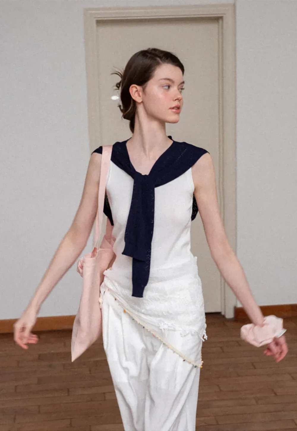 Horizontal Striped Ribbed Knit Tank Top