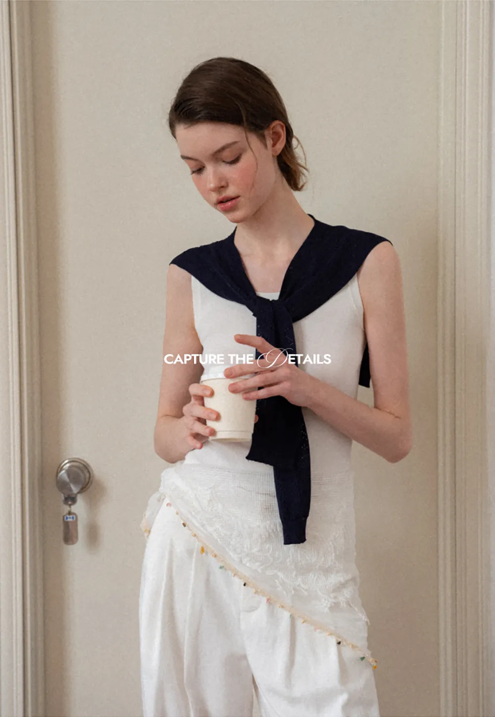 Horizontal Striped Ribbed Knit Tank Top